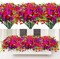 Spring Artificial Flowers Outdoors 12 Bundles Artificial Petunias Fake Flowers UV Resistant Shrubs Plants